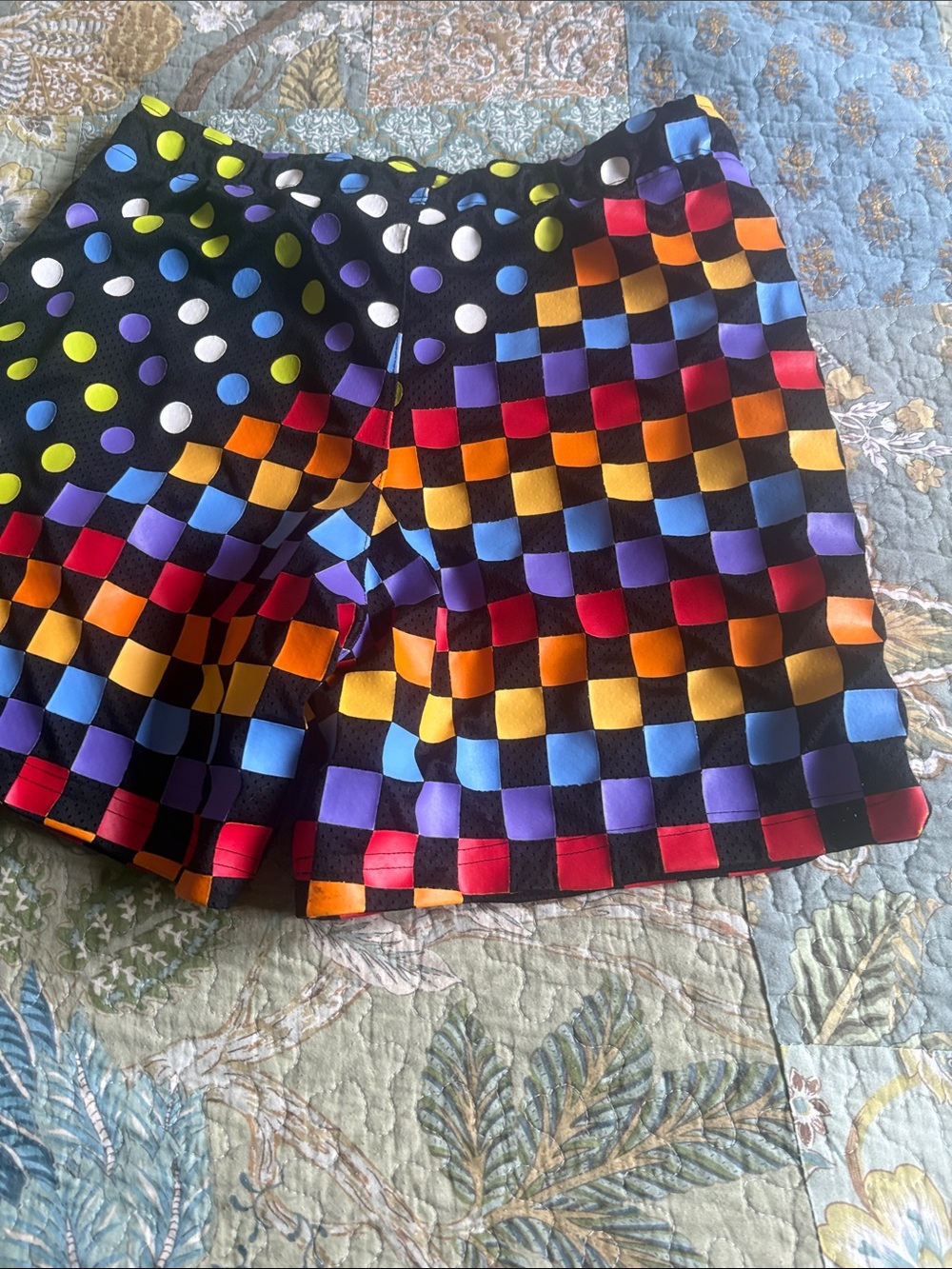 Jordan Nike men’s swim trunks rainbow checkers to dots- medium NWNT - Picture 5 of 5